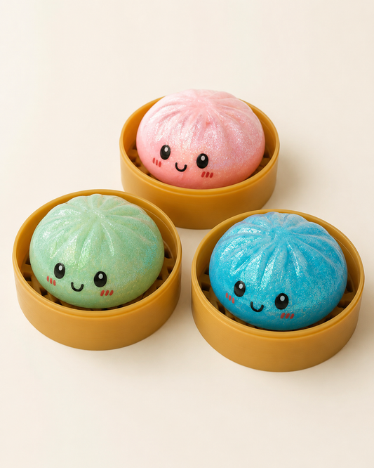 Pack de mini dumplings squishy surprise à collectionner ou offrir